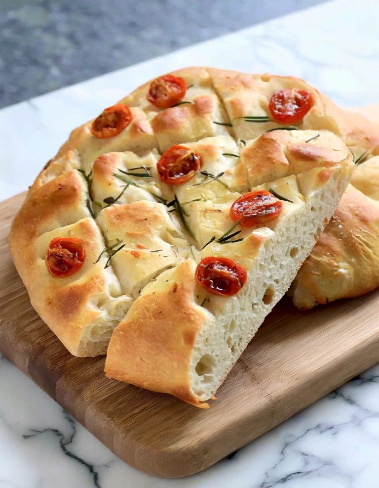 Easy Sourdough Focaccia Bread