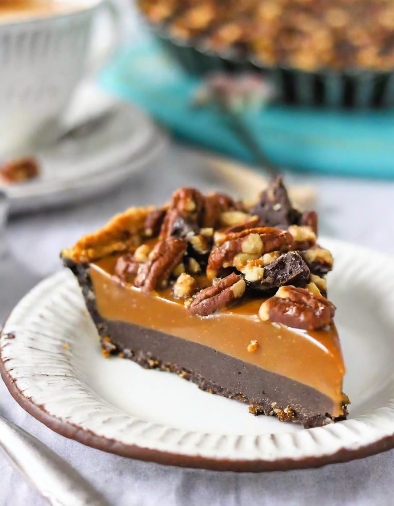 Caramel Turtle Pie