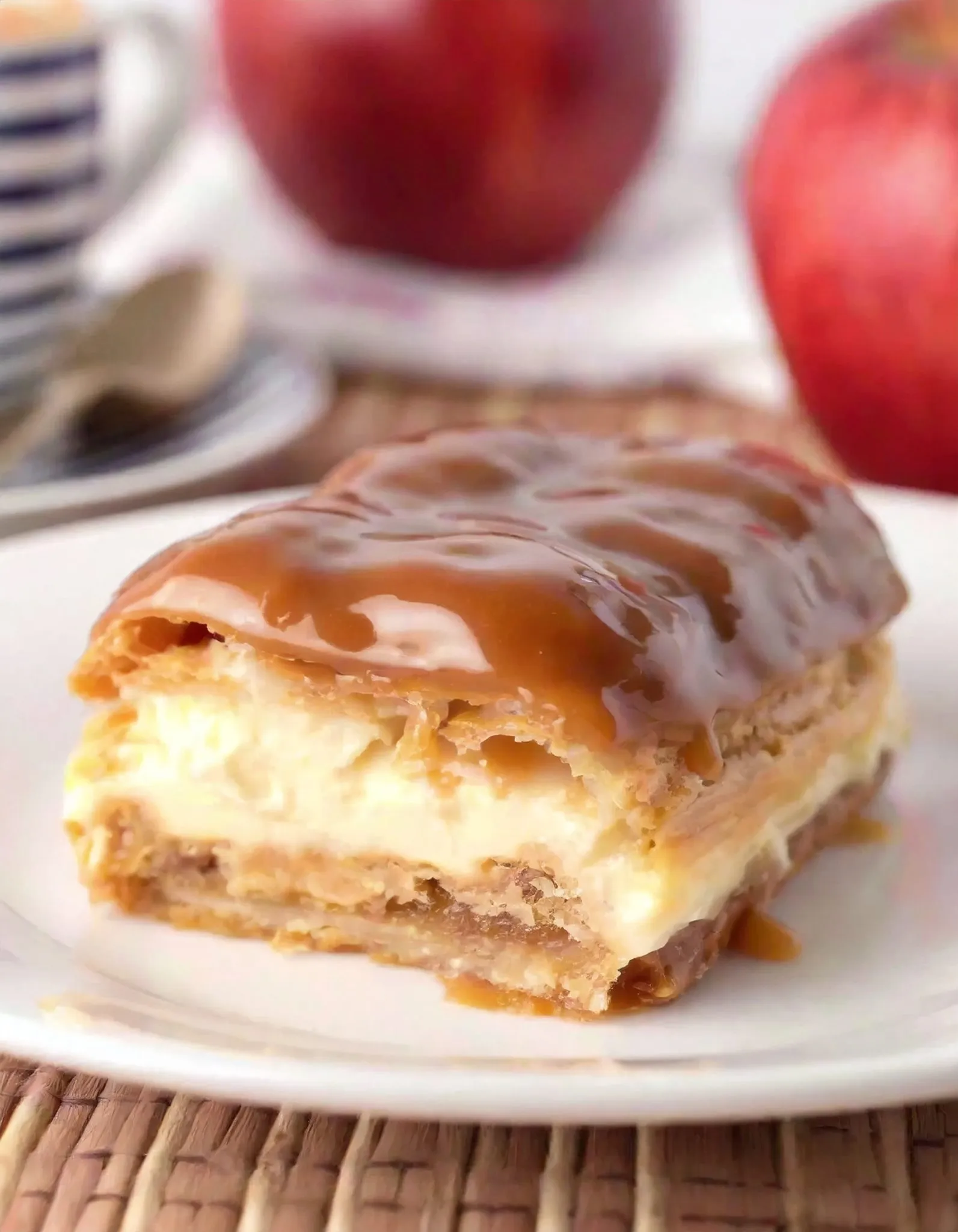 Caramel Apple Eclair Cake