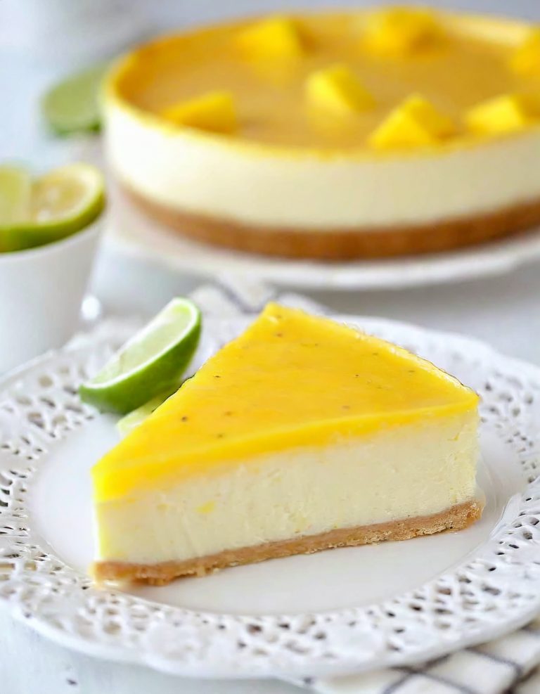 Mango Lime Cheesecake