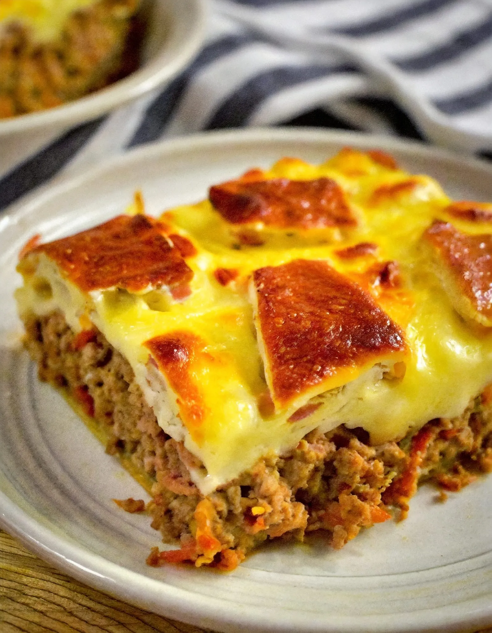 Cowboy Meatloaf and Potato Casserole