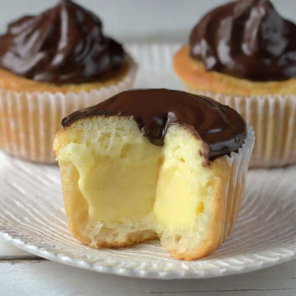 Boston Cream Pie Cupcakes