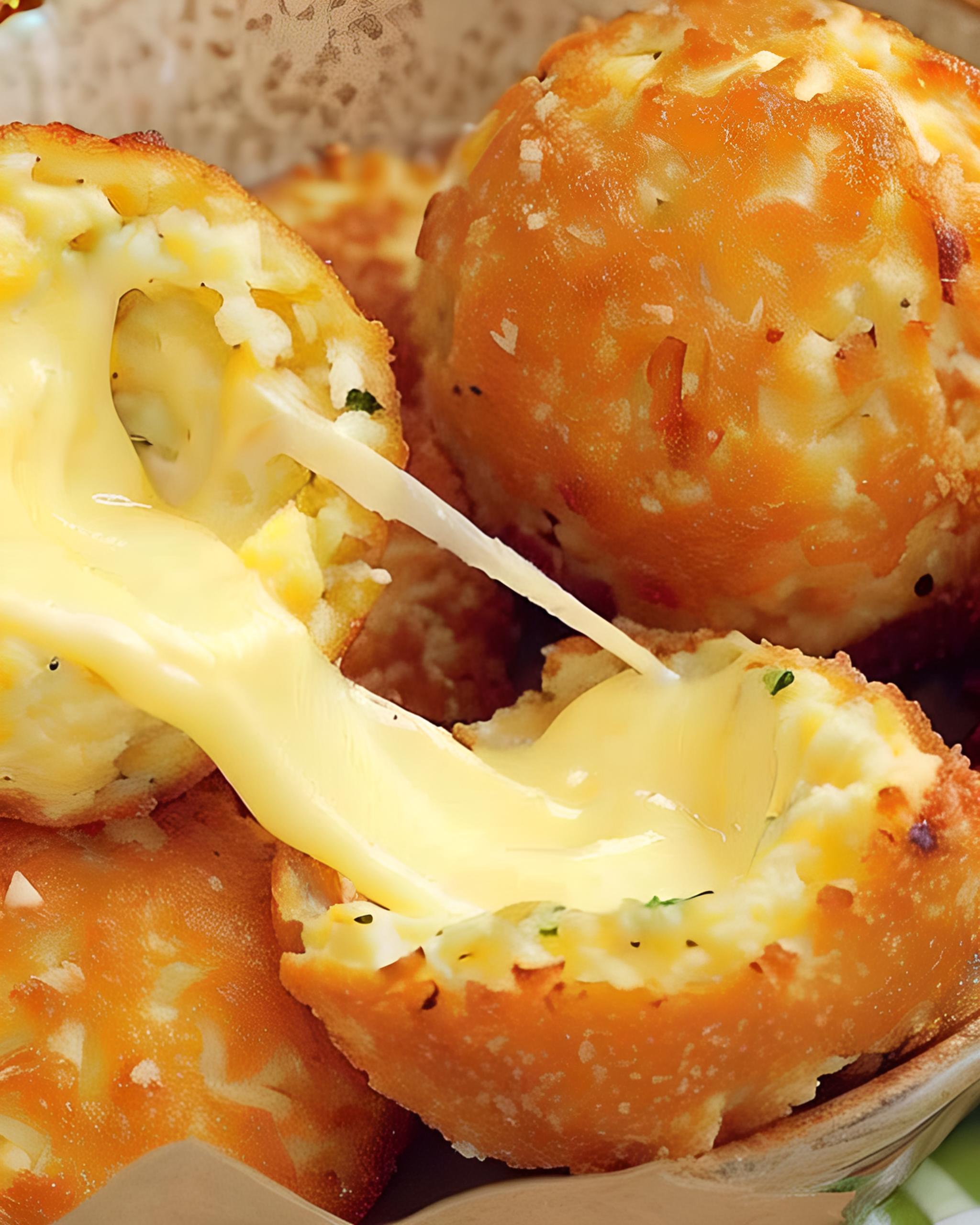 No Deep-Fry Cheese Stuffed Mashed Potato Balls