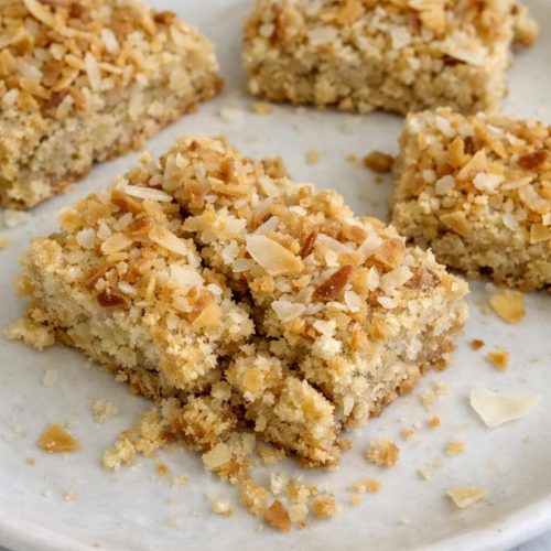 Almond Coconut Cookie Bars