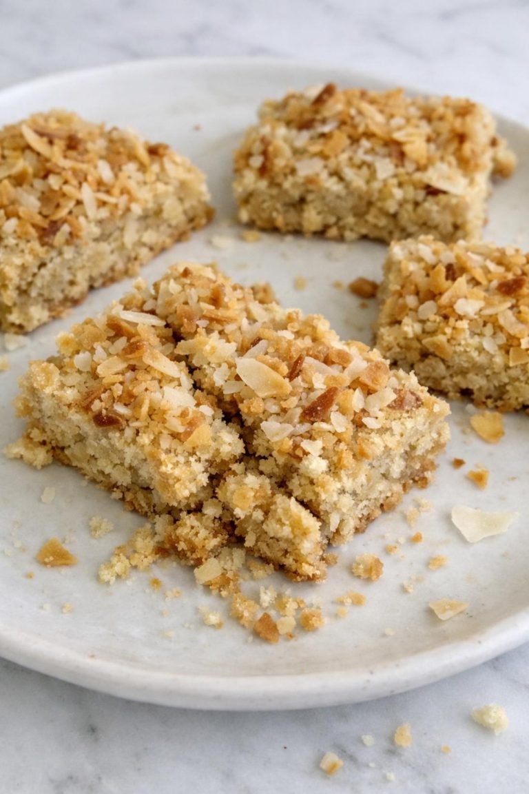 Almond Coconut Cookie Bars