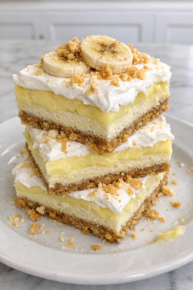 Banana Pudding Bars Cheesecake