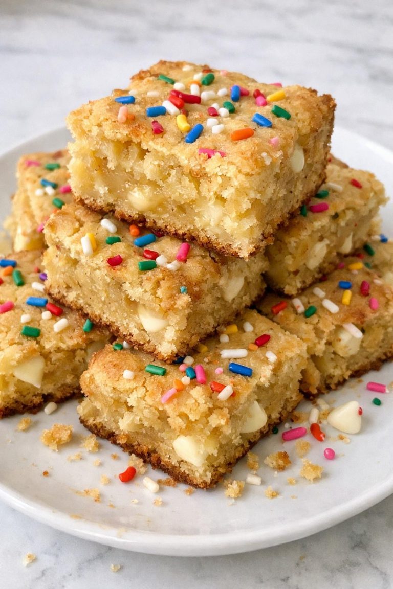 Cake Batter Blondies