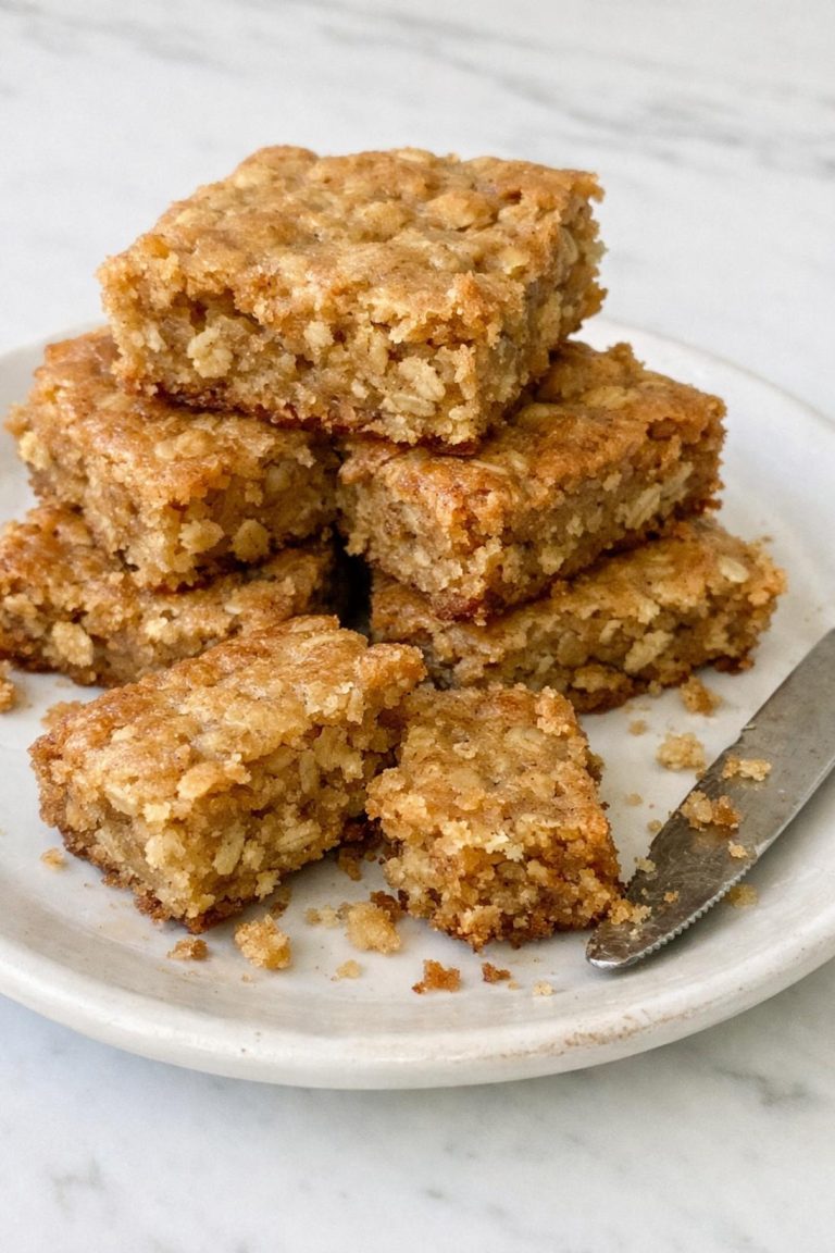 Chewy Oatmeal Blondies