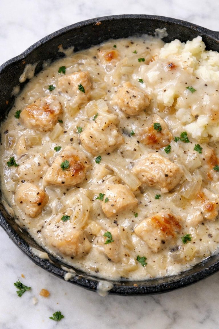 Creamy Chicken Gravy Skillet