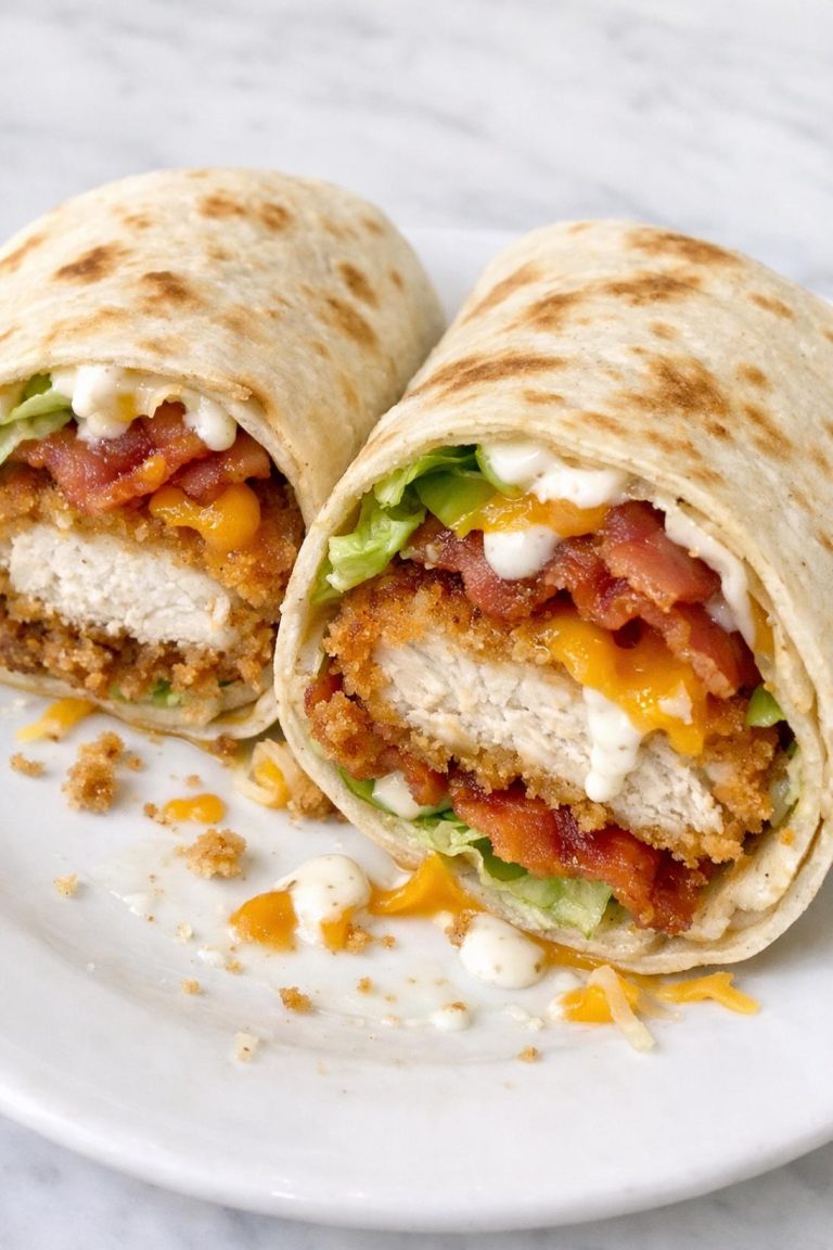 Crispy Chicken Bacon Wraps