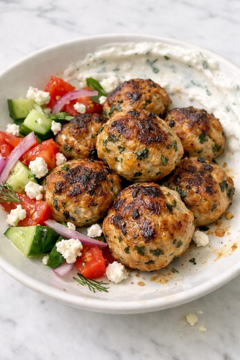 Greek Chicken Meatballs
