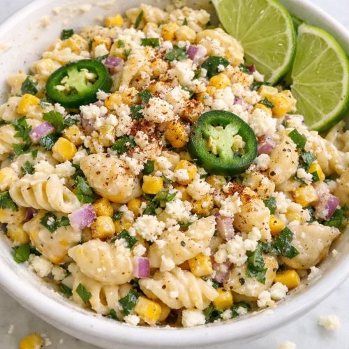 Healthy Street Corn Pasta Salad