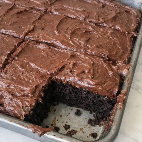 Old-Fashioned Chocolate Sheet Cake