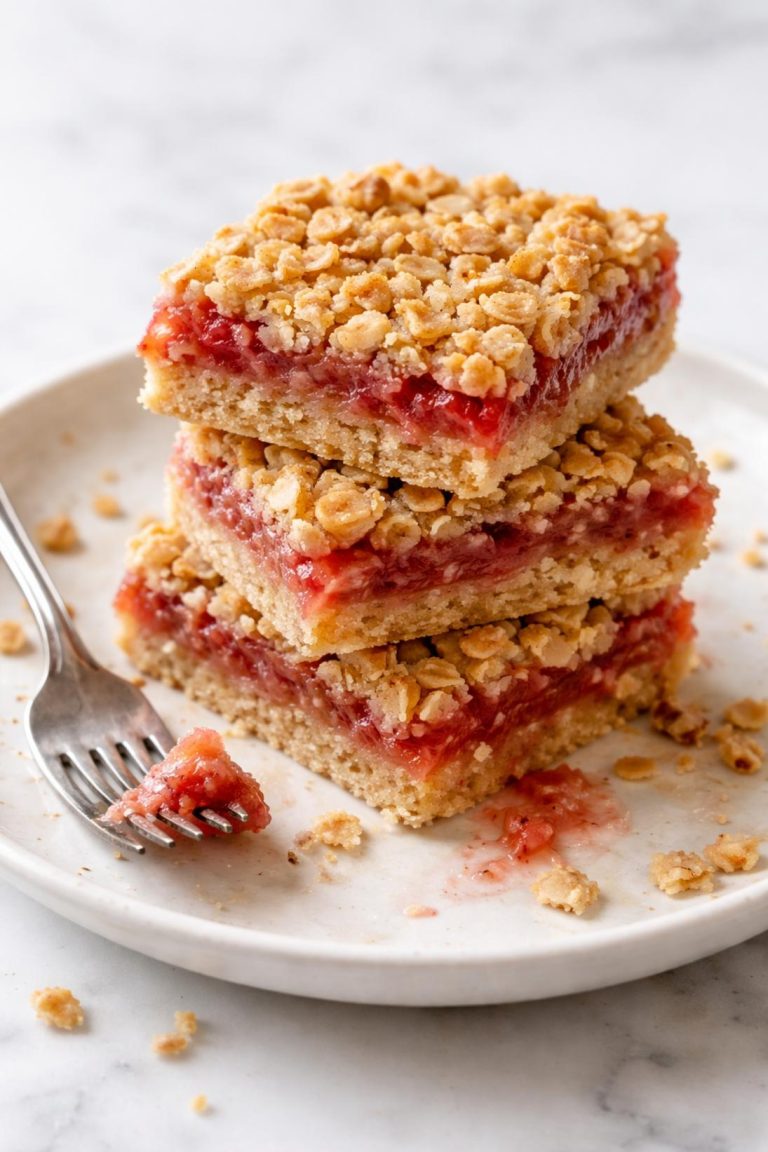 Old-Fashioned Strawberry Rhubarb Bars