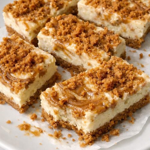 Speculoos Cheesecake Bars