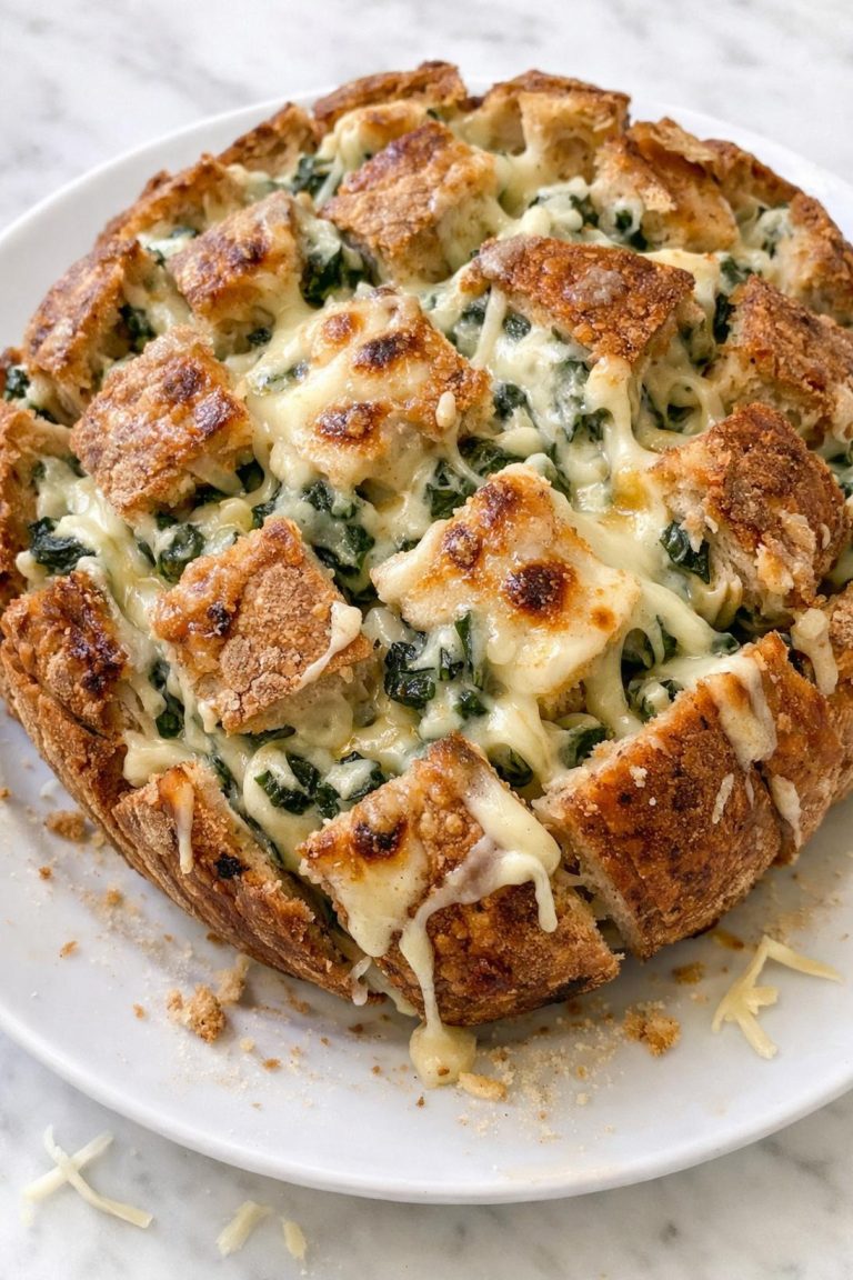 Spinach Artichoke Stuffed Bread