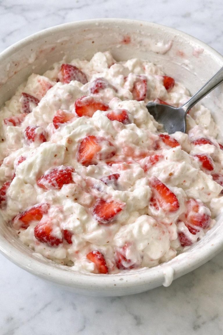 Strawberries and Cream Salad