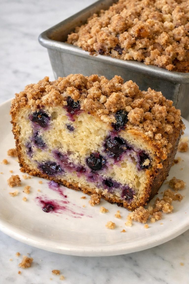 Streusel Blueberry Loaf
