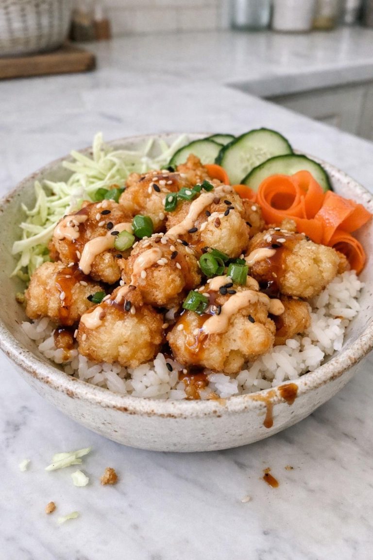 Tempura Chicken Bites Bowl