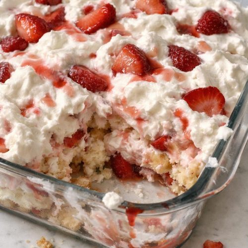 Whipped Strawberry Shortcake Dessert