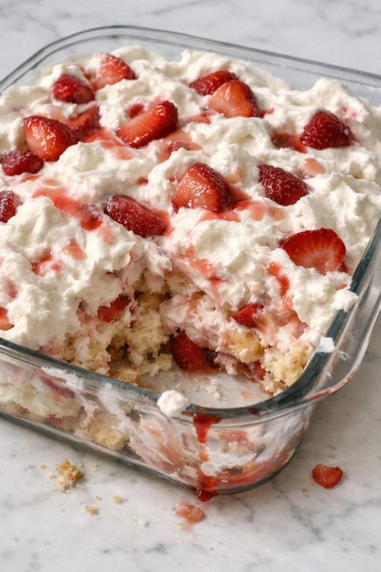 Whipped Strawberry Shortcake Dessert