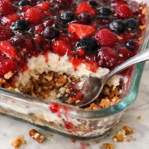 Berry Pretzel Dessert