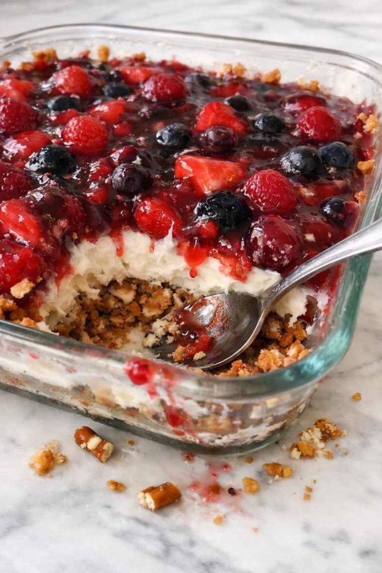 Berry Pretzel Dessert