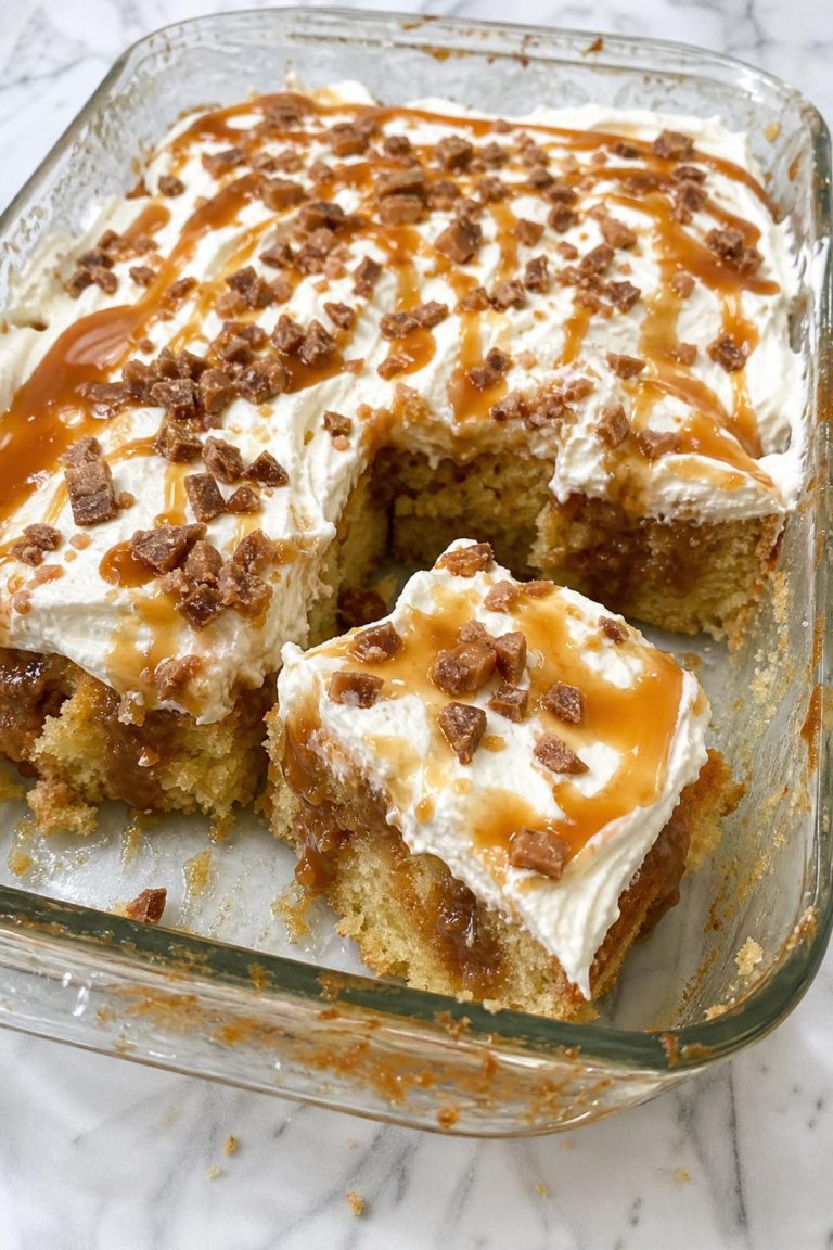 Caramel Poke Cake