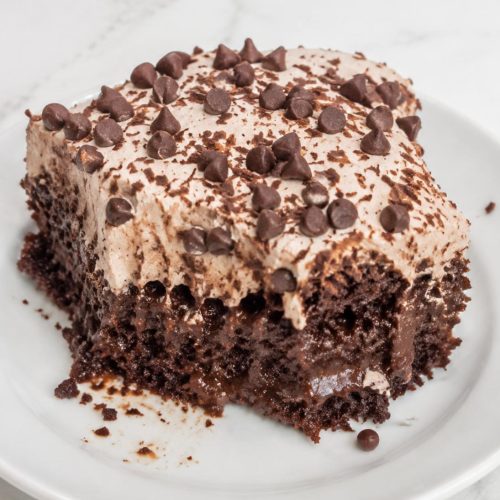 Chocolate Cream Poke Sheet Cake
