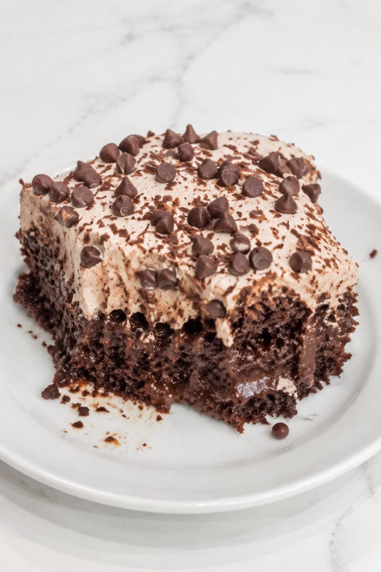 Chocolate Cream Poke Sheet Cake