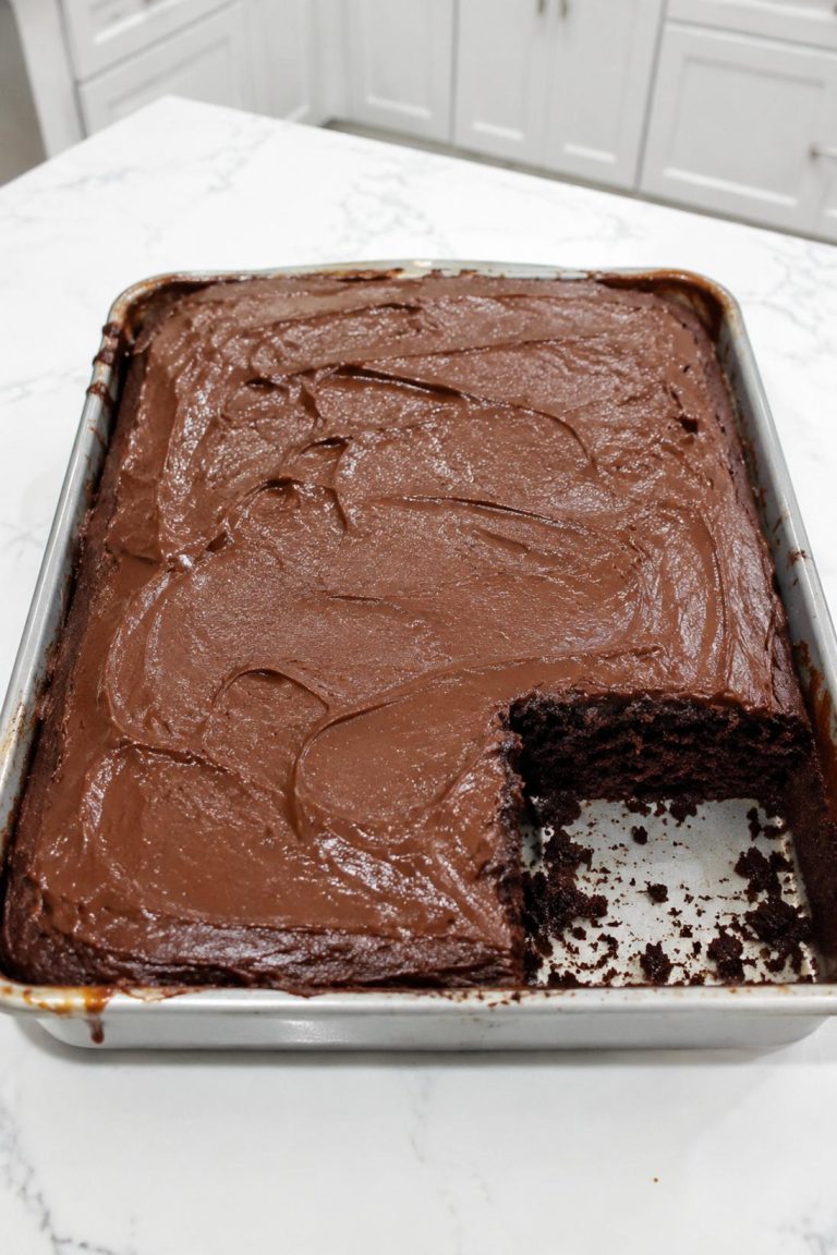 Fudge Chocolate Sheet Cake