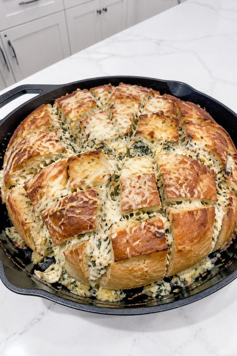 Spinach Artichoke Pull-Apart Bread