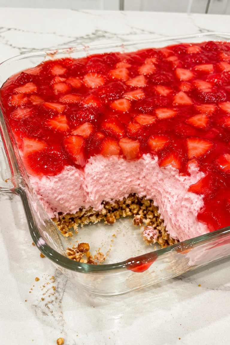 Strawberry Cream Pretzel Dessert