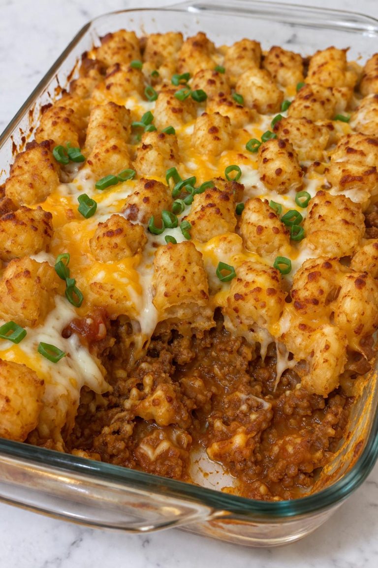 Tater Tot Sloppy Joe Brunch Bake