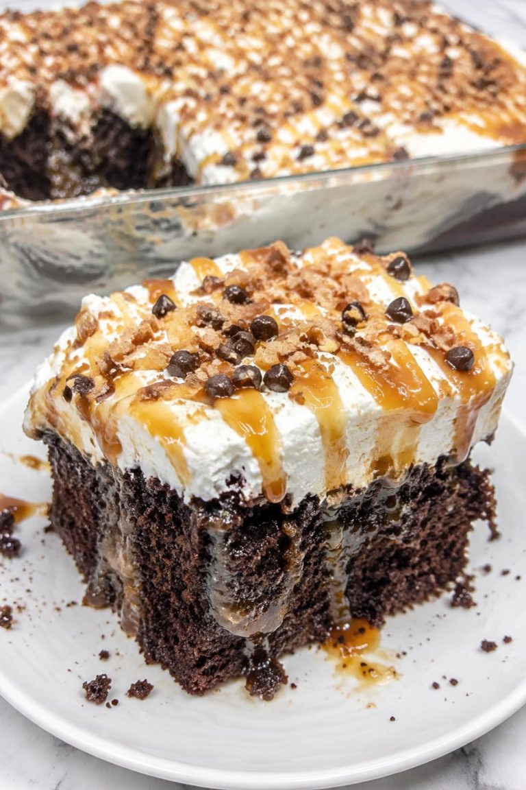 Toffee Poke Dessert