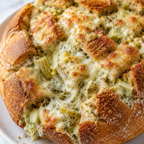 Artichoke Dip Pull-Apart Bread