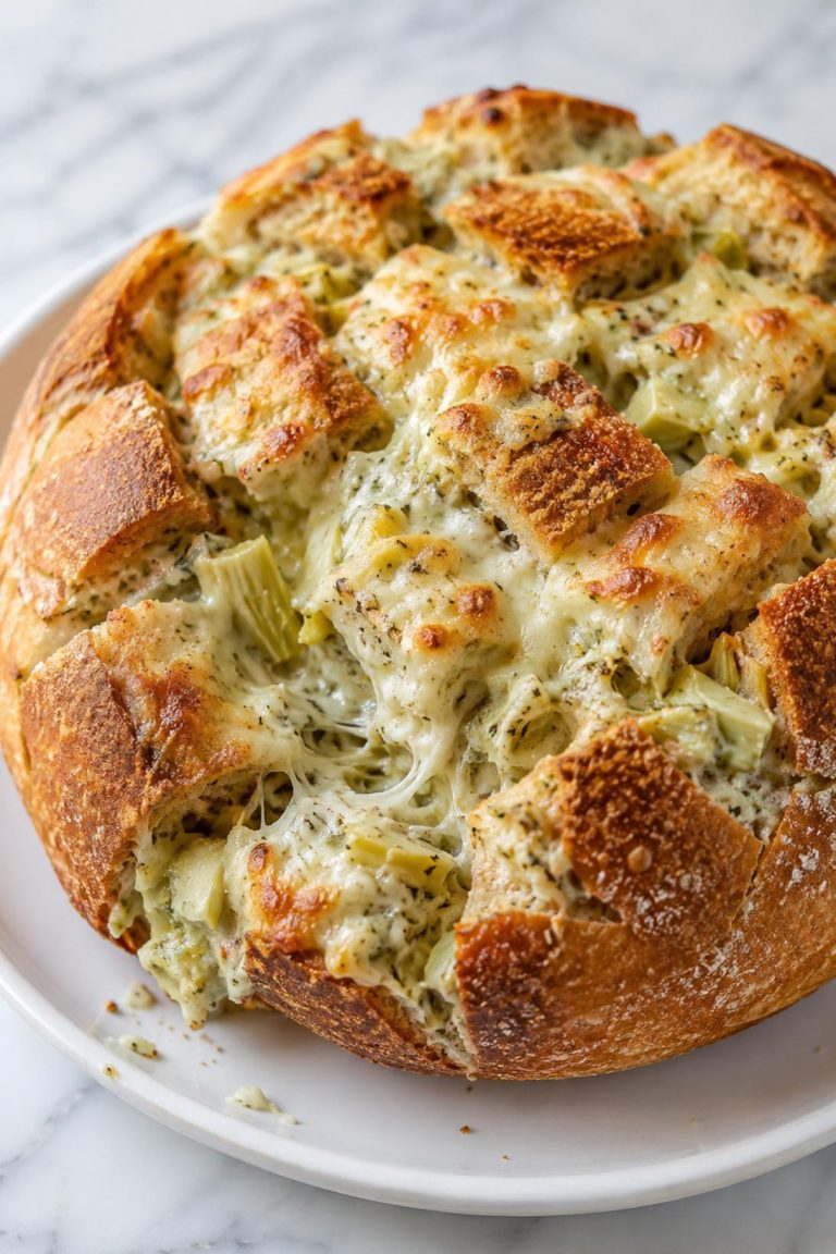 Artichoke Dip Pull-Apart Bread