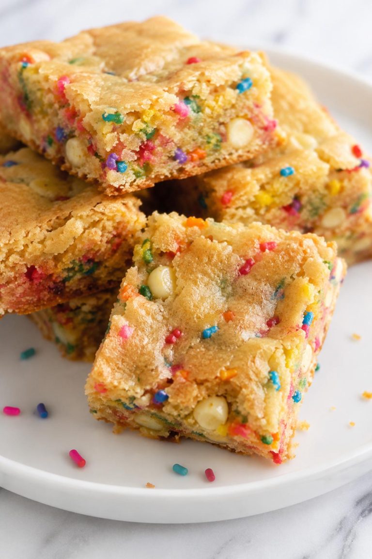 Birthday Cake Blondies