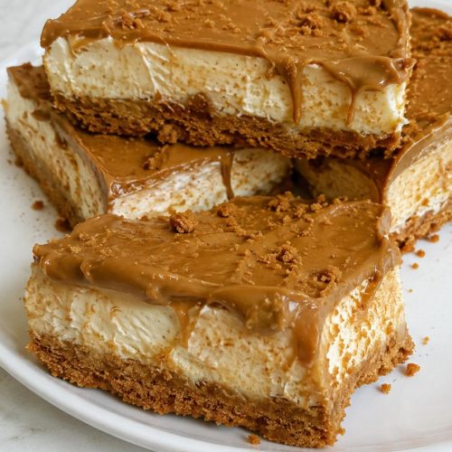 Biscoff Cream Cheesecake Bars