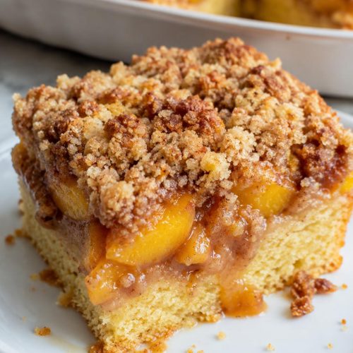 Cake Mix Peach Cobbler Coffee Cake