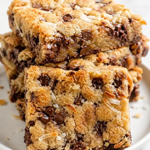 Chocolate Coconut Blondies
