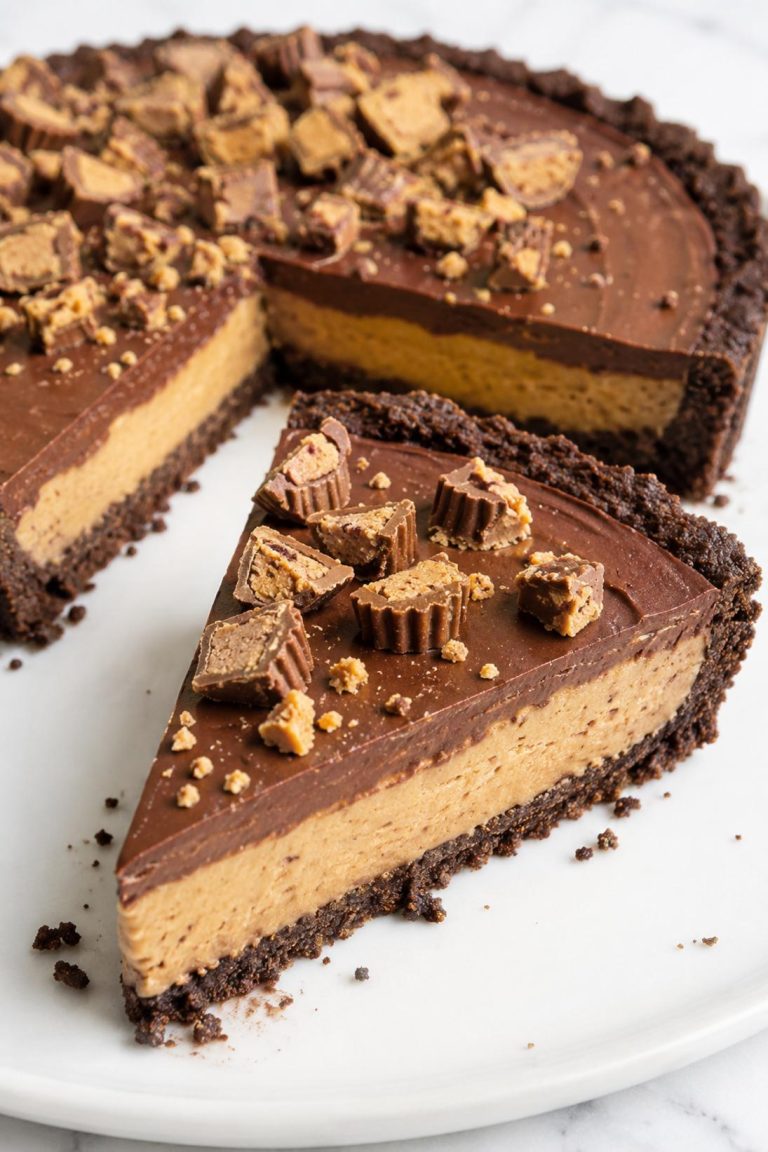 Chocolate Peanut Butter Cup Pie