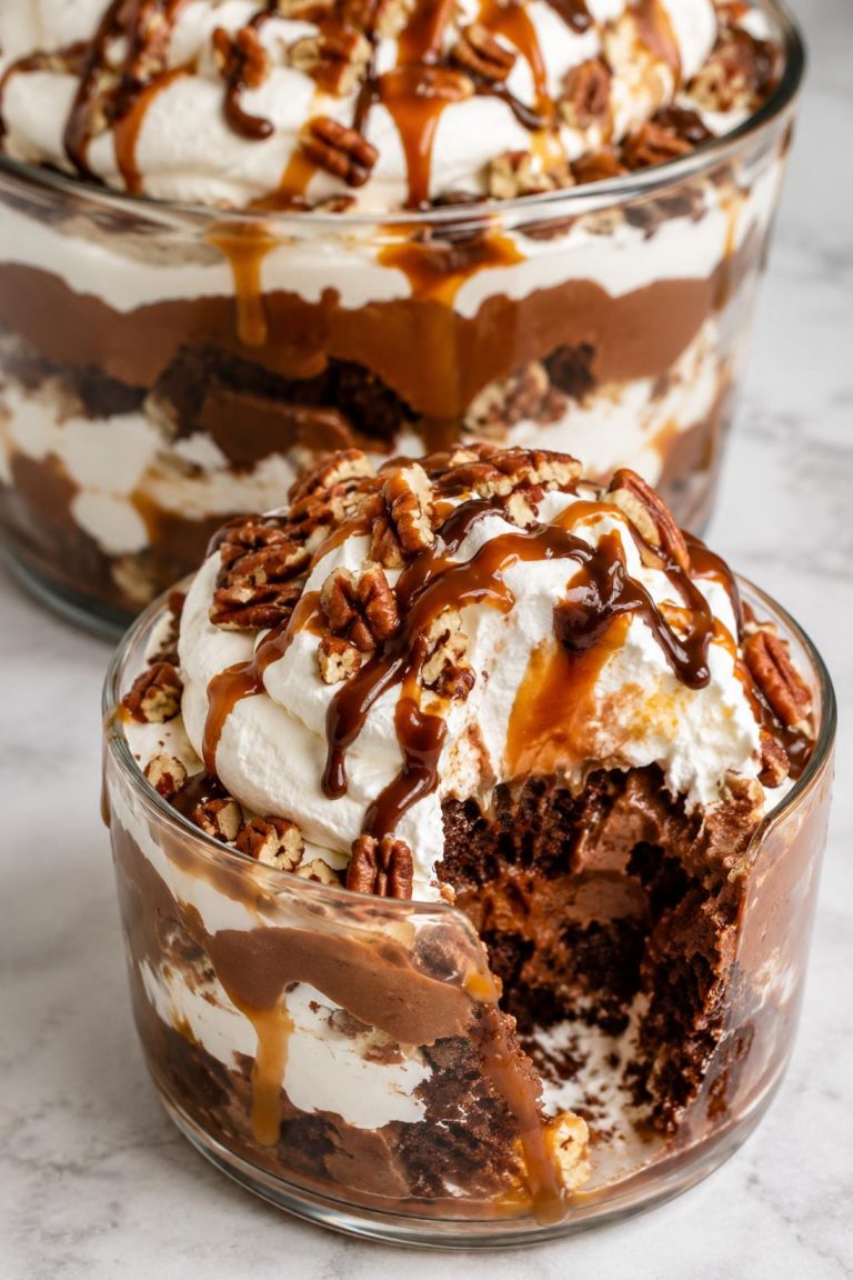 Chocolate Turtle Trifle