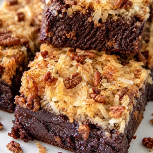 Coconut Pecan Brownie Bars