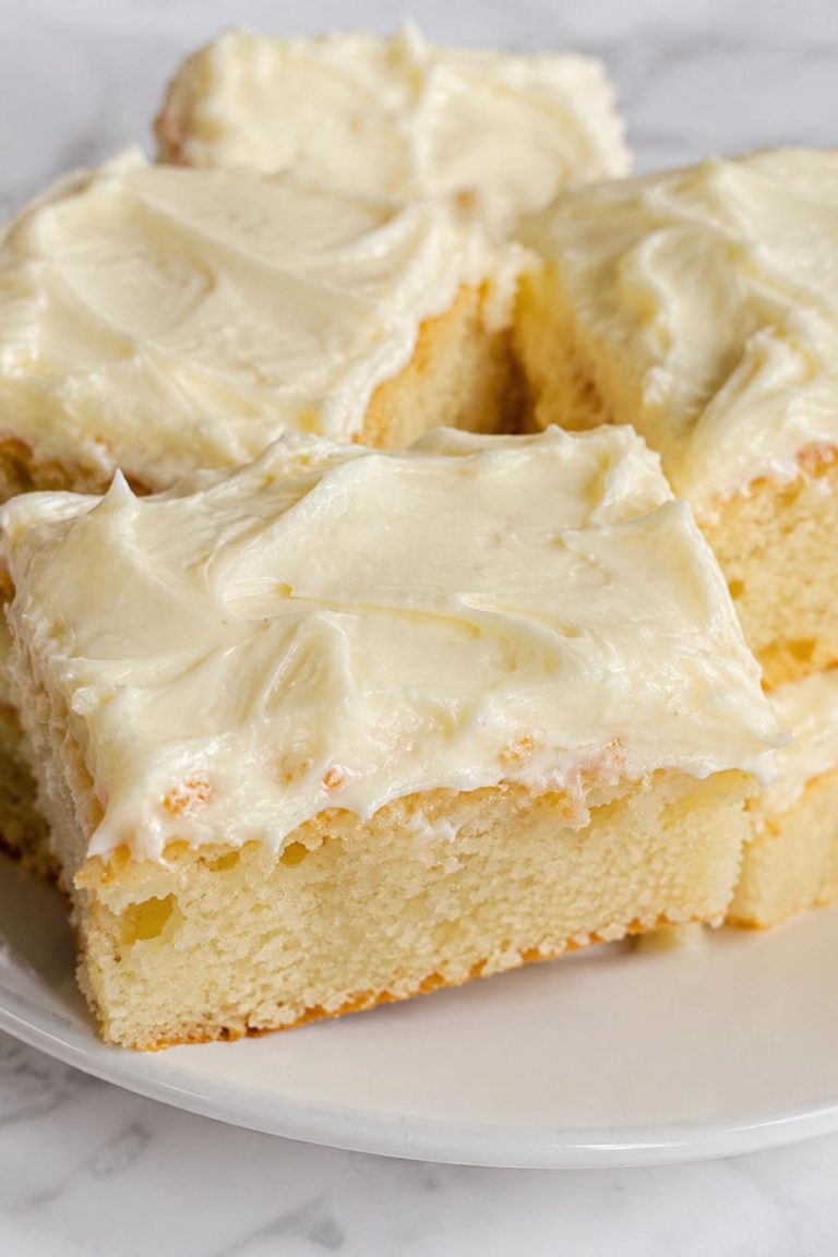 Cream Cheese Frosted Cake Bars
