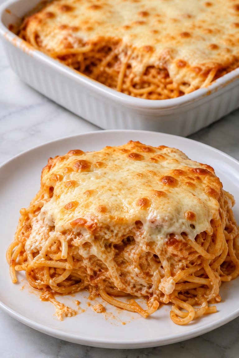 Cream Cheese Spaghetti Bake