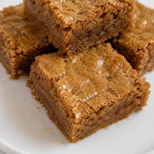 Crinkle Molasses Blondies