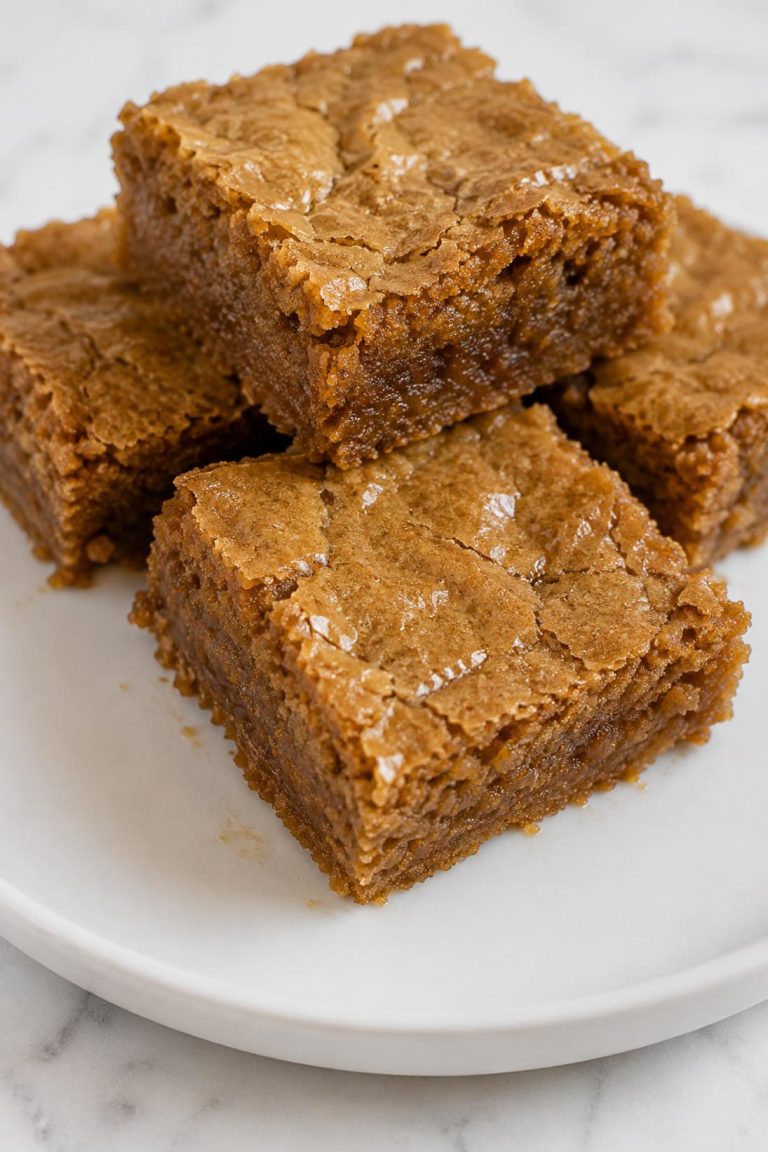 Crinkle Molasses Blondies