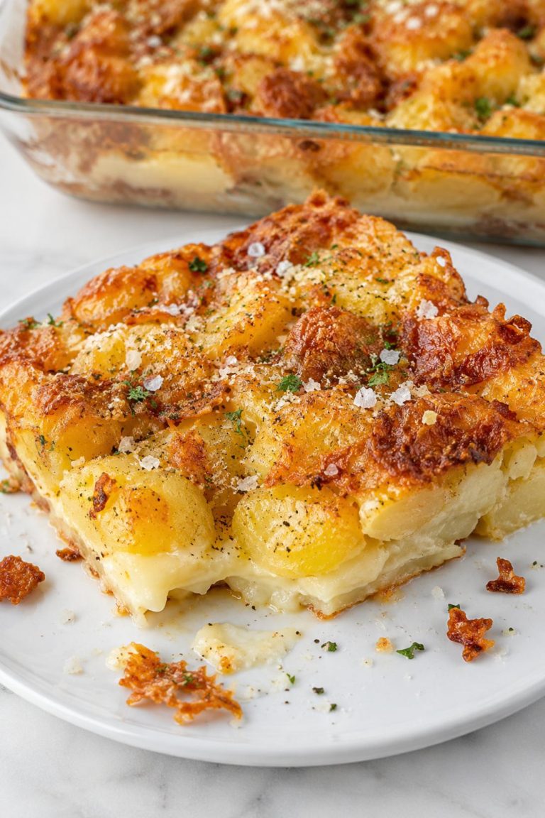Crispy Smashed Potato Bake