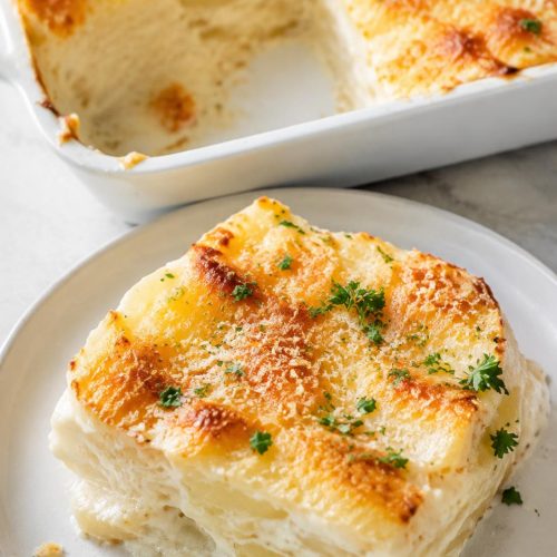 Garlic Parmesan Potato Casserole